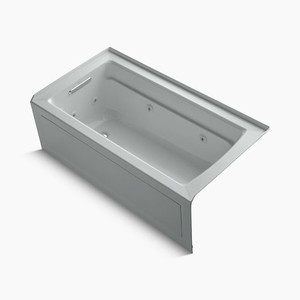 K1122-HL-95 Archer 60'' x 32'' Whirlpool Bath - Ice Grey