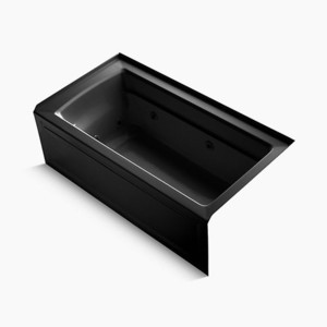 K1122-HR-7 Archer 60'' x 32'' Whirlpool Bath - Black