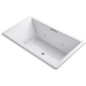 K1174-JH-0 Underscore Rectangle 72" x 42" Whirlpool Bath - White K1174-JH-0 Underscore Rectangle 72" x 42" Whirlpool Bath - White