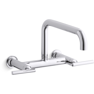 K7549-4-CP Purist Wall Mount Kitchen Faucet - Polished Chrome