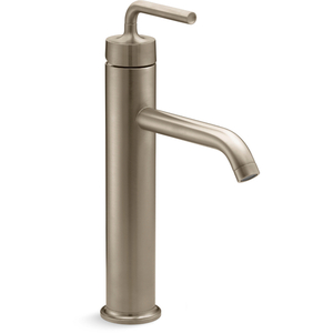 K14404-4A-BV Purist Vessel Filler Bathroom Faucet - Vibrant Brushed Bronze