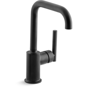 K7509-BL Purist Single-Hole Bar Faucet - Matte Black