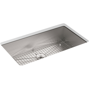 K3821-4-NA Vault Stainless Steel Dual Mount Single Bowl Kitchen Sink - Stainless Steel