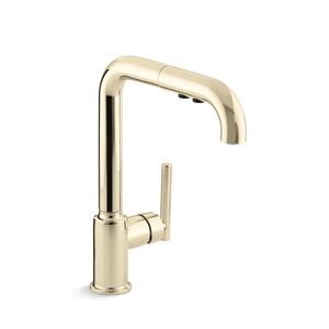 K7505-AF Purist Pull-Out Spray Kitchen Faucet - Vibrant French Gold