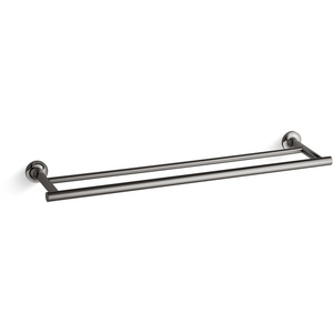 K14375-TT Purist Towel Bar Bathroom Accessory - Vibrant Titanium