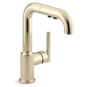 K7506-AF Purist Single-Hole Bar Faucet - Vibrant French Gold