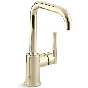 K7509-AF Purist Single-Hole Bar Faucet - Vibrant French Gold