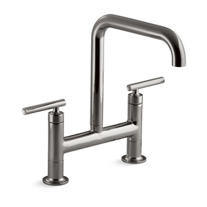 K7547-4-TT Purist Two-Handle Kitchen Faucet - Vibrant Titanium