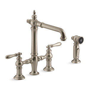 K76519-4-BV Artifacts Two-Handle Kitchen Faucet - Vibrant Brushed Bronze