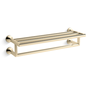 K78376-AF Components Vanity Shelf Bathroom Accessory - Vibrant French Gold