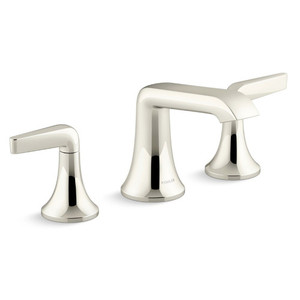 K22020-4-SN Tempered 8'' Widespread Bathroom Faucet - Vibrant Polished Nickel