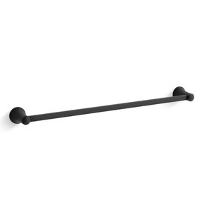 K21953-BL Tempered Towel Bar Bathroom Accessory - Matte Black