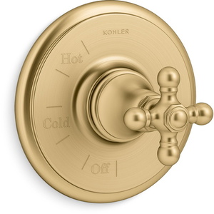 KTS72767-3-2MB Artifacts Non-Thermostatic Valve Trim Trim Kit - Vibrant Brushed Moderne Brass