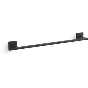 K23284-BL Square Towel Bar Bathroom Accessory - Matte Black