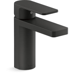 K23472-4-BL Parallel Single Hole Bathroom Faucet - Matte Black