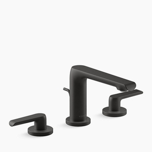 K97352-4-BL Avid 8'' Widespread Bathroom Faucet - Matte Black