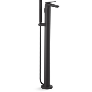 KT97367-4-BL Avid Freestanding Tub Faucet - Matte Black