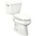 Kohler K3493T-0 White Two Piece Toilet