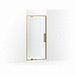 Kohler KCA37593-8L-2MB Vibrant Brushed Moderne Brass Swing Shower Door