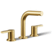 Kohler K33592-4-2MB Vibrant Brushed Moderne Brass 8'' Widespread Bathroom Sink Faucet