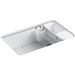 Kohler K5871-5UA3-0 White Single Bowl Kitchen Sink