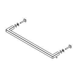 K1198136-02-BV Towel Bar Bathroom Accessory - Vibrant Brushed Bronze K1198136-02-BV Towel Bar Bathroom Accessory - Vibrant Brushed Bronze
