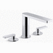 Kohler K73060-4-CP Polished Chrome 8'' Widespread Bathroom Sink Faucet