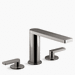 Kohler K73060-4-TT Vibrant Titanium 8'' Widespread Bathroom Sink Faucet