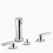 Kohler K73077-4-CP Polished Chrome Vertical Spray Bidet Faucet