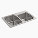 Kohler K75791-3-NA Stainless Steel Dual Mount Double Bowl Kitchen Sinks