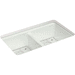 Kohler K8679-5UA1-FF Sea Salt Undermount Double Bowl Kitchen Sink