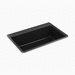 Kohler K8437-1-CM1 Matte Black Single Bowl Kitchen Sinks