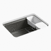 Kohler K8668-5UA2-58 Thunder Grey Single Bowl Kitchen Sink