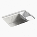 Kohler K8668-5UA2-FF Sea Salt Single Bowl Kitchen Sink