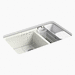 Kohler K8669-5UA3-NY Dune Undermount Double Bowl Kitchen Sink