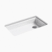 Kohler K8689-5U-0 White Single Bowl Kitchen Sink