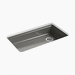 Kohler K8689-5U-58 Thunder Grey Single Bowl Kitchen Sink