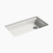 Kohler K8689-5U-FF Sea Salt Single Bowl Kitchen Sink