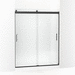Kohler K706009-D3-BL Matte Black Sliding Shower Door