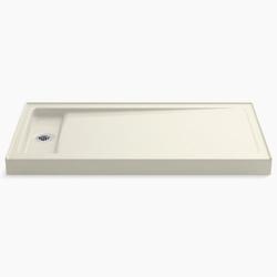  Bellwether Single Threshold 48'' and Larger Shower Base - Biscuit