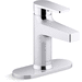 Kohler K37886-4-CP Polished Chrome Single Hole Bathroom Sink Faucet