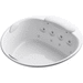 Kohler K1394-H3-0 White 66" Whirlpool Bath