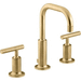 Kohler K14406-4-2MB Vibrant Brushed Moderne Brass 8'' Widespread Bathroom Sink Faucet