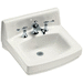 Kohler K2030-R-0 White Wall Hung Bathroom Sink