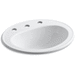 Kohler K2196-8-0 White Self Rimming Bathroom Sink