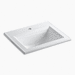 Kohler K2337-1-0 White Self Rimming Bathroom Sink