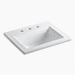 Kohler K2337-8-0 White Self Rimming Bathroom Sink