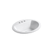 Kohler K2699-4-0 White Self Rimming Bathroom Sink