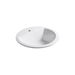 Kohler K2714-1-0 White Self Rimming Bathroom Sink
