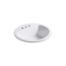 Kohler K2714-4-0 White Self Rimming Bathroom Sink